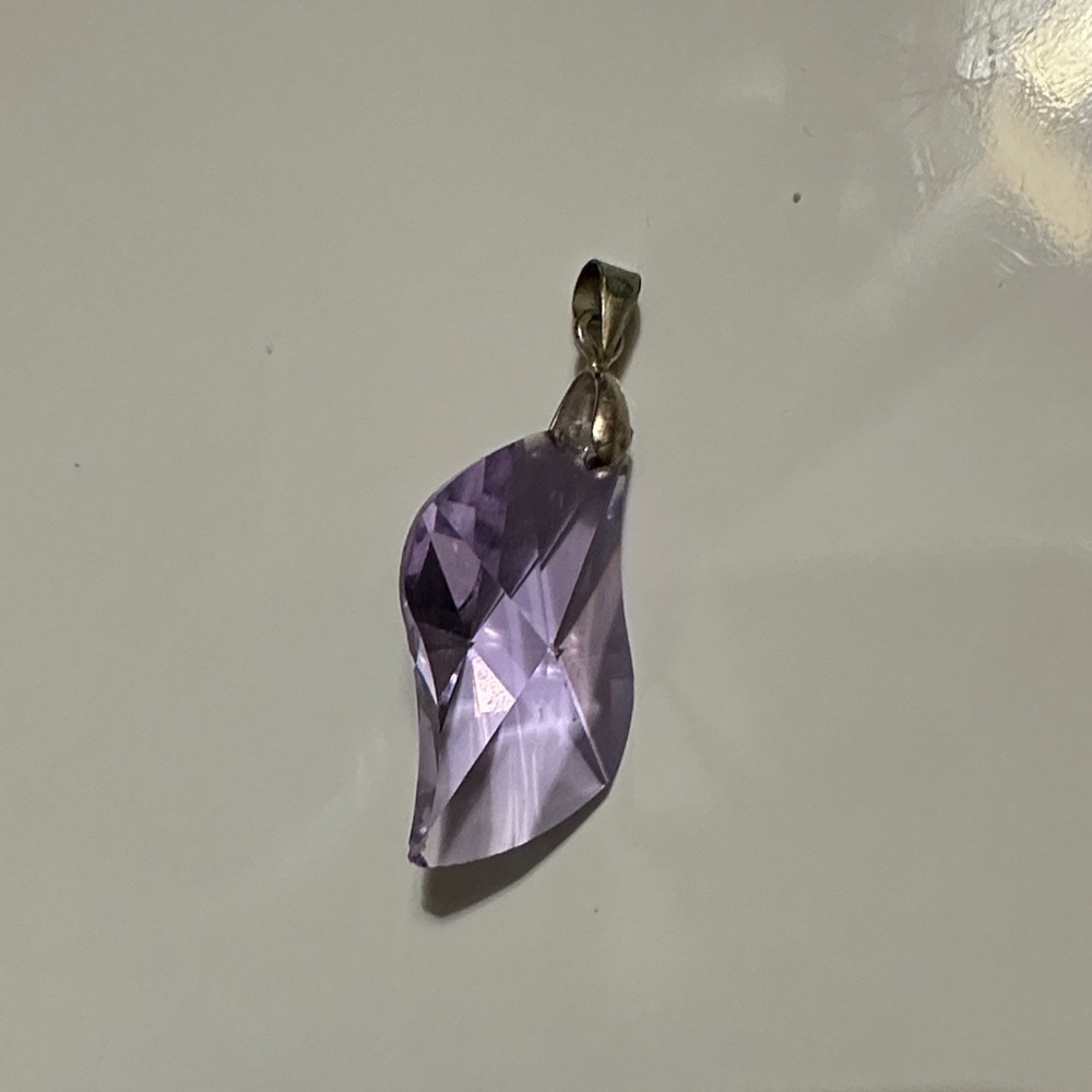 Elegant Purple Crystal Pendant